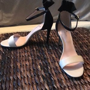 Kate Spade leather and suede dress heel